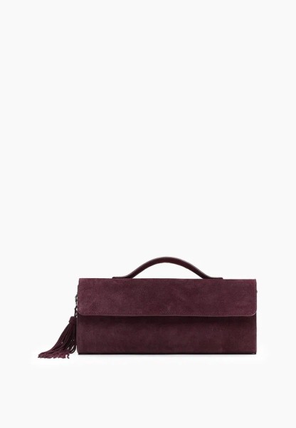 Клатч замшевый