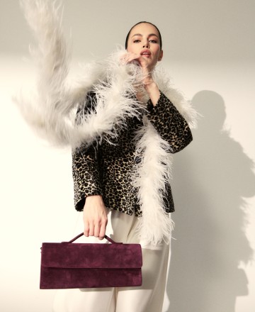 Клатч замшевый